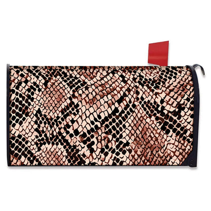Watercolor Snakeskin Print Mailbox Cover