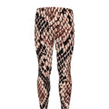 Watercolor Snakeskin Print Men's Leggings