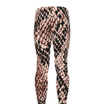 Watercolor Snakeskin Print Men's leggings