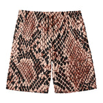 Watercolor Snakeskin Print Men's Swim Trunks