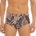 Watercolor Snakeskin Print Men's Triangle Swim Briefs