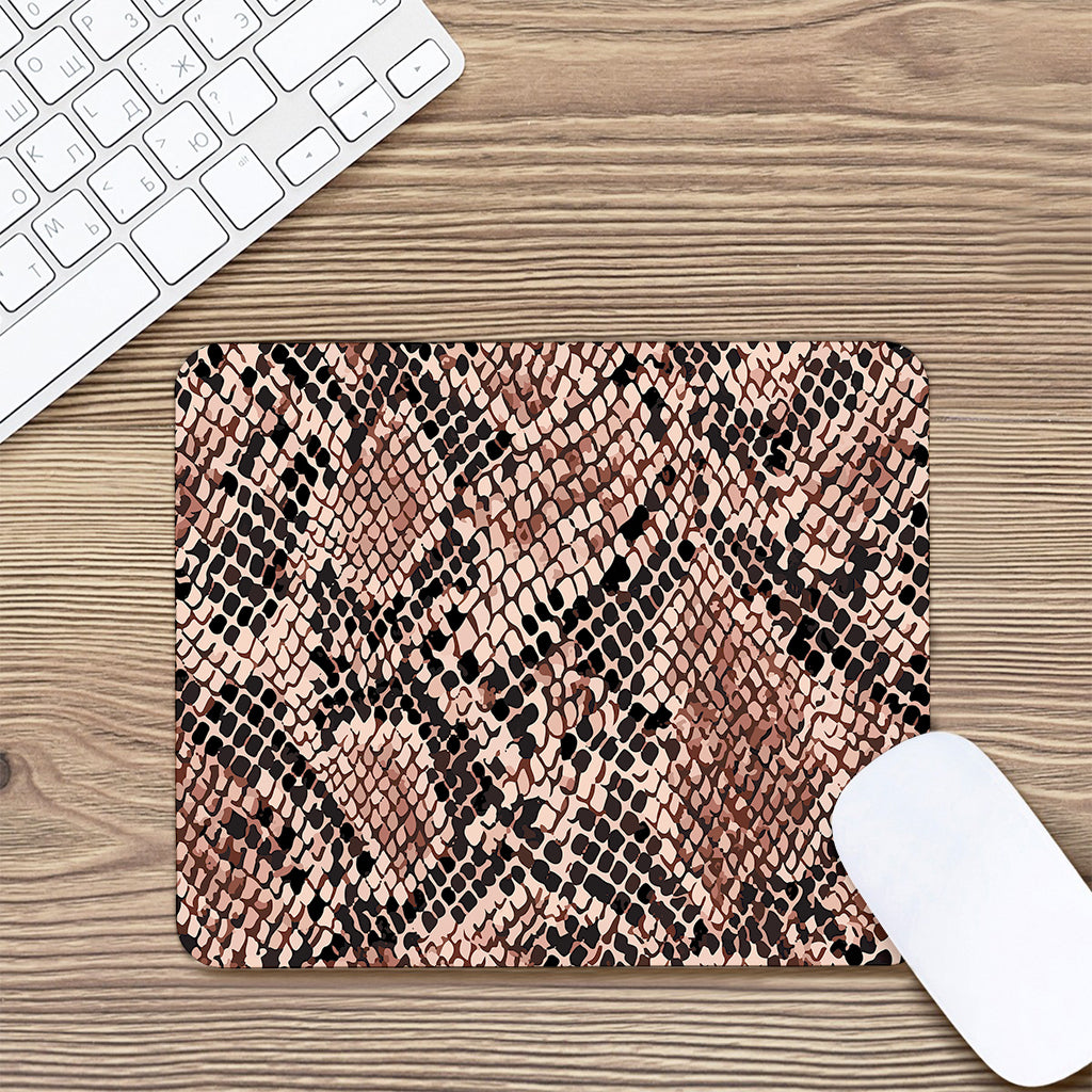 Watercolor Snakeskin Print Mouse Pad