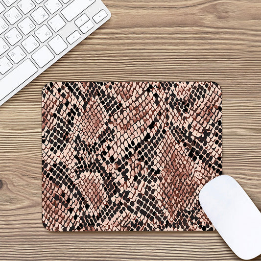Watercolor Snakeskin Print Mouse Pad