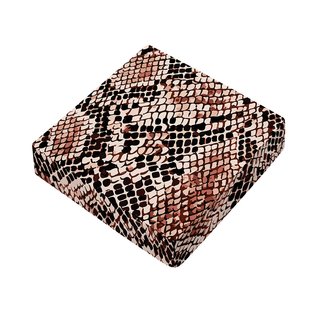Watercolor Snakeskin Print Outdoor Seat Cushion Cover