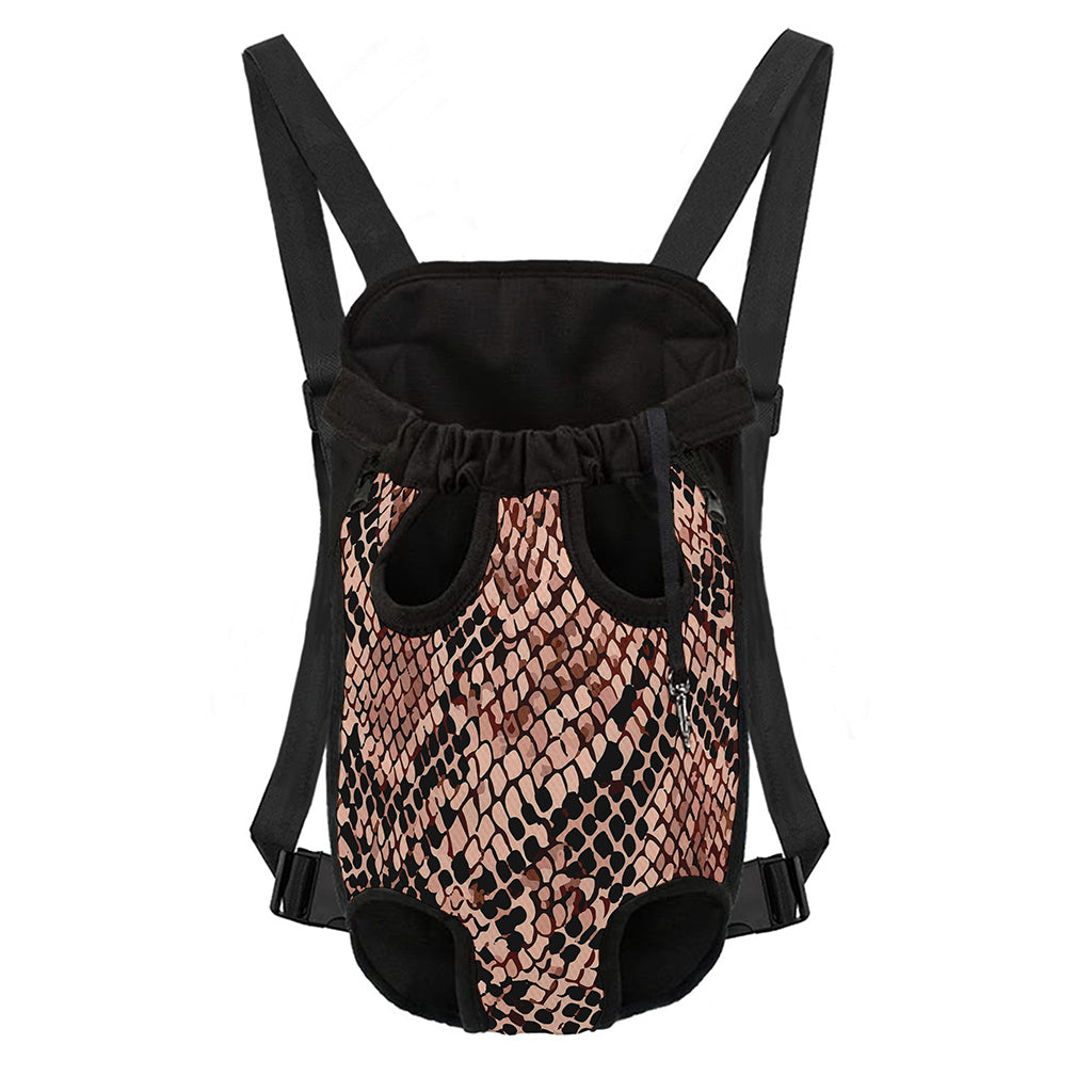 Watercolor Snakeskin Print Pet Carrier Backpack