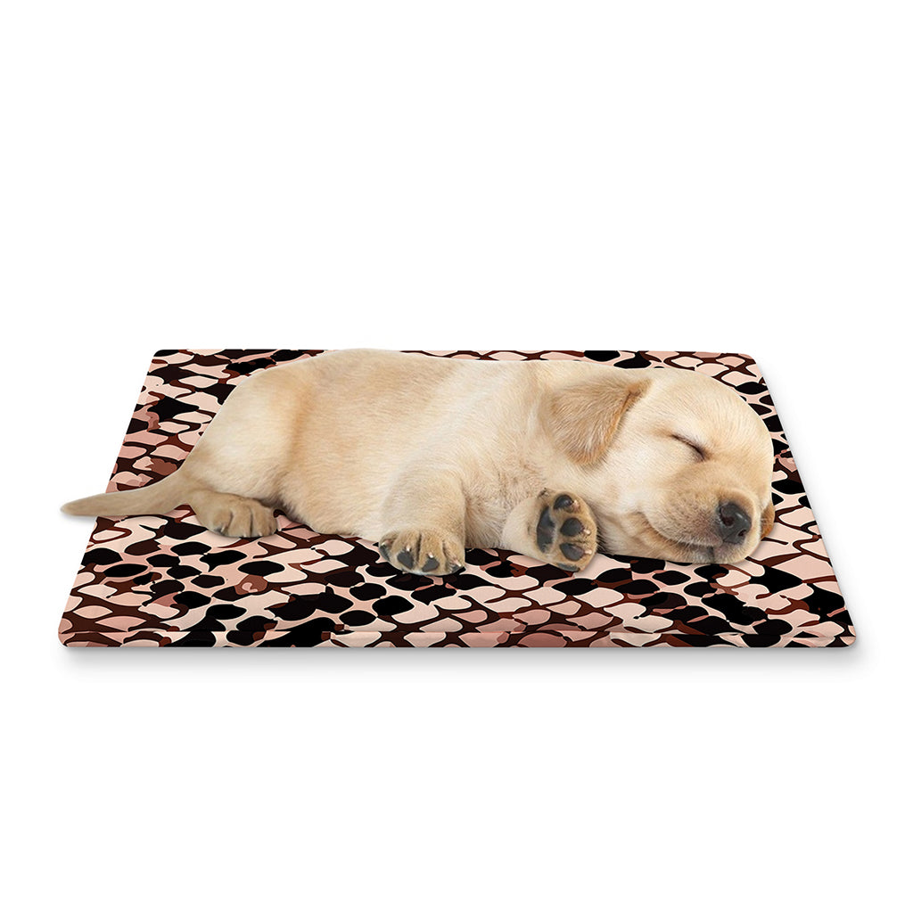 Watercolor Snakeskin Print Pet Cooling Mat Cover