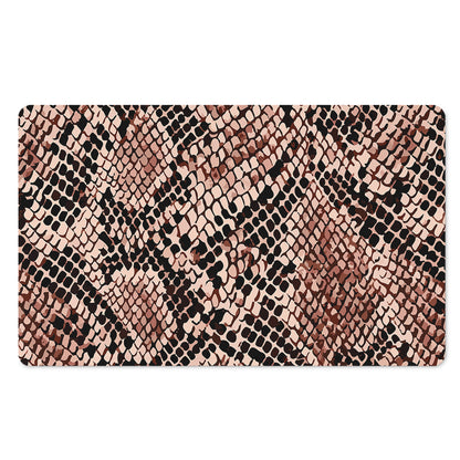 Watercolor Snakeskin Print Polyester Doormat