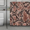 Watercolor Snakeskin Print Polyester Shower Curtain