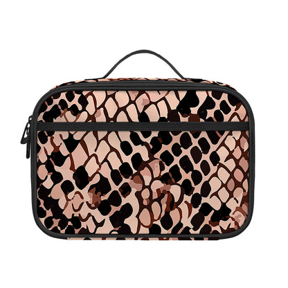 Watercolor Snakeskin Print Portable Lunch Bag