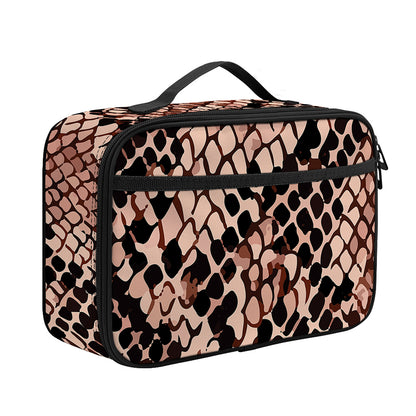 Watercolor Snakeskin Print Portable Lunch Bag
