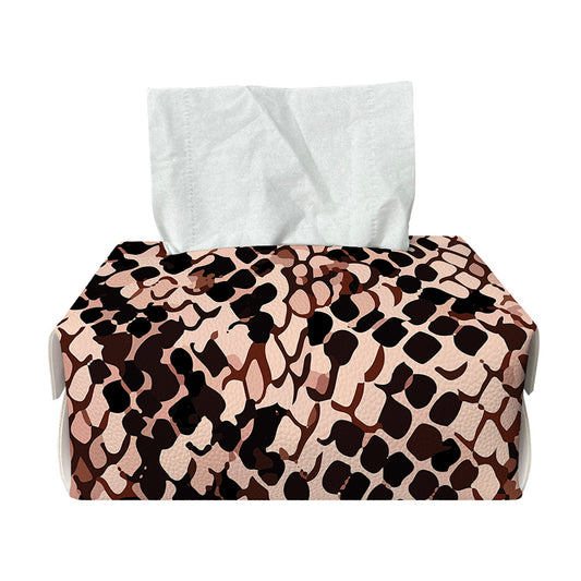 Watercolor Snakeskin Print Rectangle Tissue Box Cover