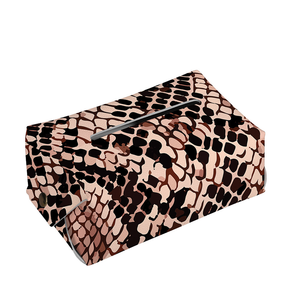 Watercolor Snakeskin Print Rectangle Tissue Box Cover