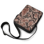 Watercolor Snakeskin Print Rectangular Crossbody Bag