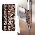 Watercolor Snakeskin Print Refrigerator Handle Covers