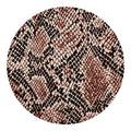 Watercolor Snakeskin Print Round Blanket