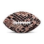 Watercolor Snakeskin Print Rugby Ball