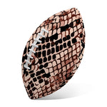 Watercolor Snakeskin Print Rugby Ball