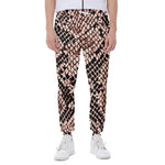 Watercolor Snakeskin Print Scuba Joggers