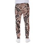 Watercolor Snakeskin Print Scuba Joggers