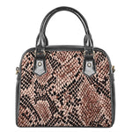 Watercolor Snakeskin Print Shoulder Handbag