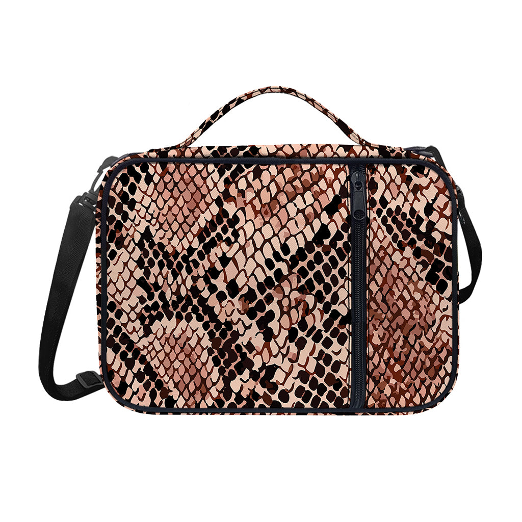 Watercolor Snakeskin Print Shoulder Strap Bible Bag