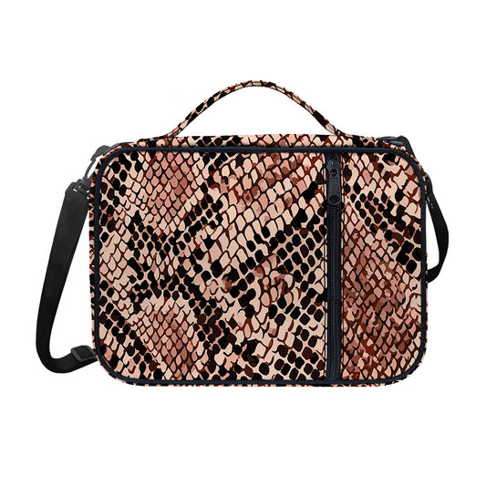 Watercolor Snakeskin Print Shoulder Strap Bible Bag