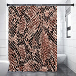 Watercolor Snakeskin Print Shower Curtain