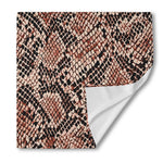 Watercolor Snakeskin Print Silk Bandana
