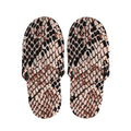 Watercolor Snakeskin Print Slippers