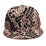 Watercolor Snakeskin Print Snapback Cap