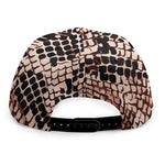 Watercolor Snakeskin Print Snapback Cap