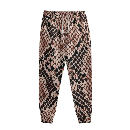 Watercolor Snakeskin Print Sweatpants