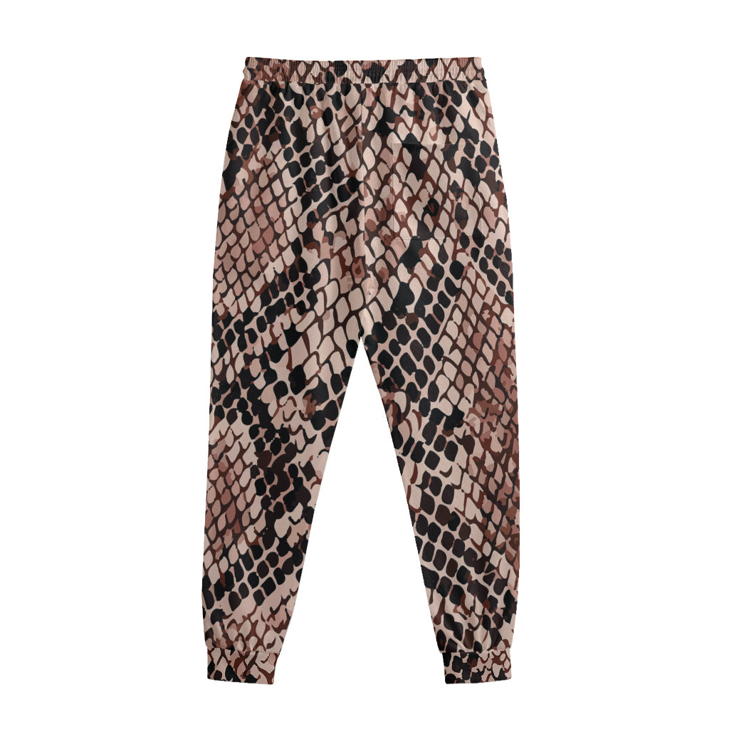 Watercolor Snakeskin Print Sweatpants