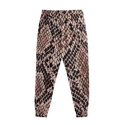 Watercolor Snakeskin Print Sweatpants