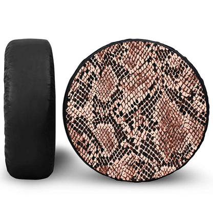 Watercolor Snakeskin Print Tire Cover