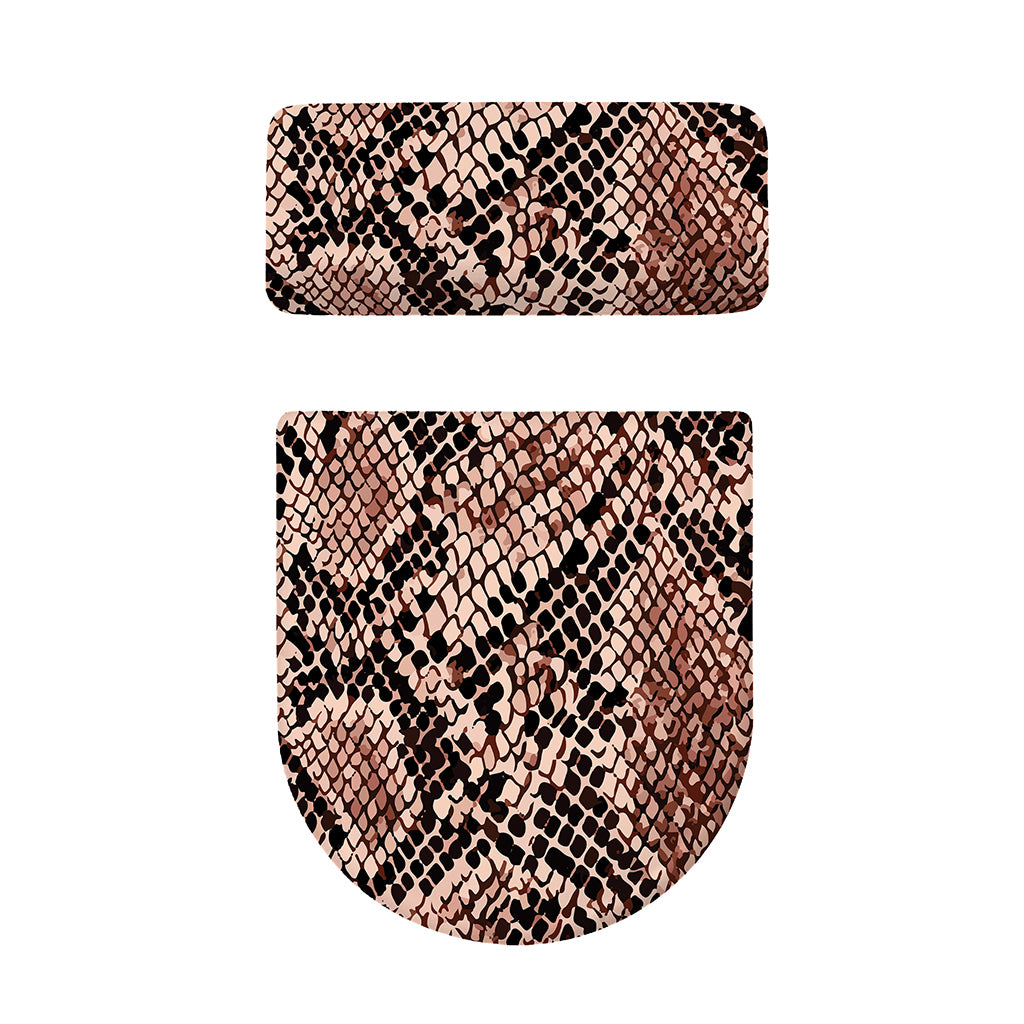 Watercolor Snakeskin Print Toilet Lid And Tank Cover Set