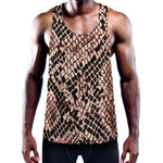 Watercolor Snakeskin Print Training Tank Top