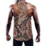 Watercolor Snakeskin Print Training Tank Top