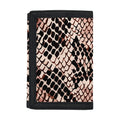 Watercolor Snakeskin Print Trifold Wallet