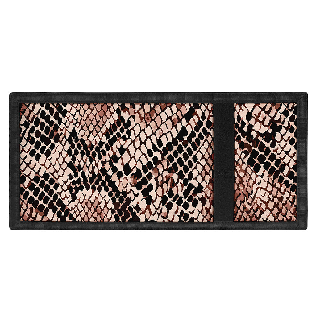 Watercolor Snakeskin Print Trifold Wallet
