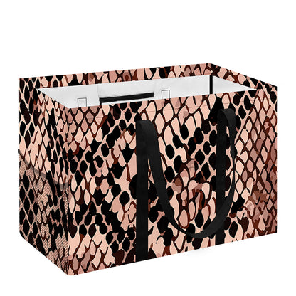 Watercolor Snakeskin Print Utility Tote Bag