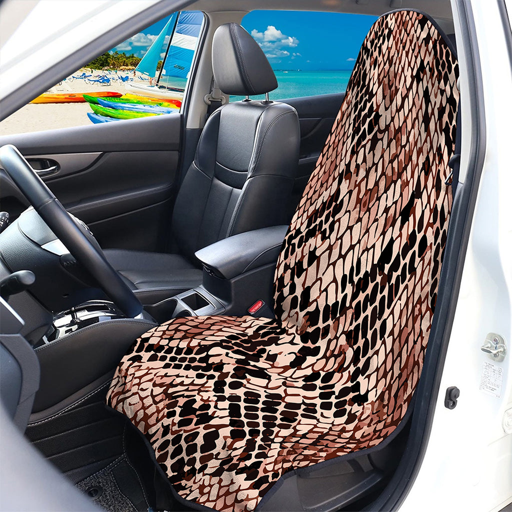 Watercolor Snakeskin Print Waterproof Car Seat Cover