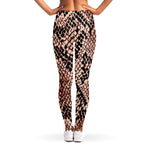 Watercolor Snakeskin Print Women's Leggings