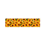 Watercolor Sunflower Pattern Print Bed Runner