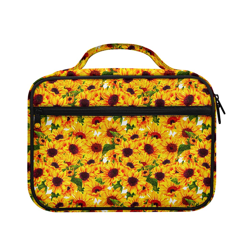 Watercolor Sunflower Pattern Print Briefcase Bible Bag