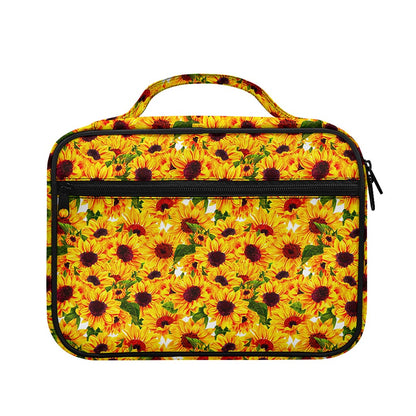 Watercolor Sunflower Pattern Print Briefcase Bible Bag