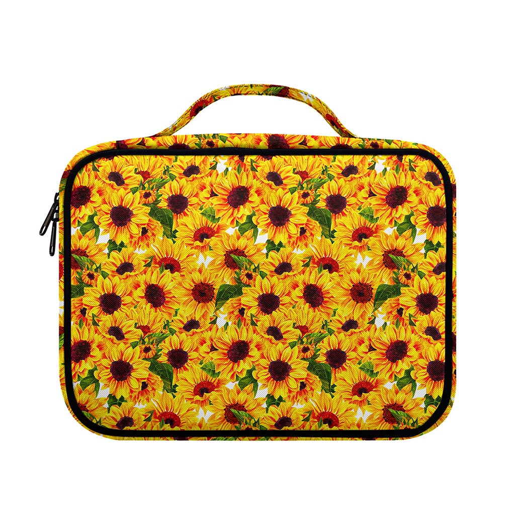 Watercolor Sunflower Pattern Print Briefcase Bible Bag