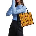 Watercolor Sunflower Pattern Print Canvas Tote Bag