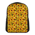 Watercolor Sunflower Pattern Print Casual Backpack