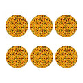 Watercolor Sunflower Pattern Print Coaster Set